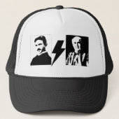Tesla und Edison - das Original AC/DC. Truckerkappe (Vorderseite)