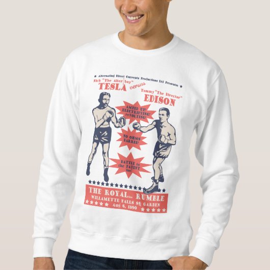 Tesla V. Edison Sweatshirt (Vorderseite)