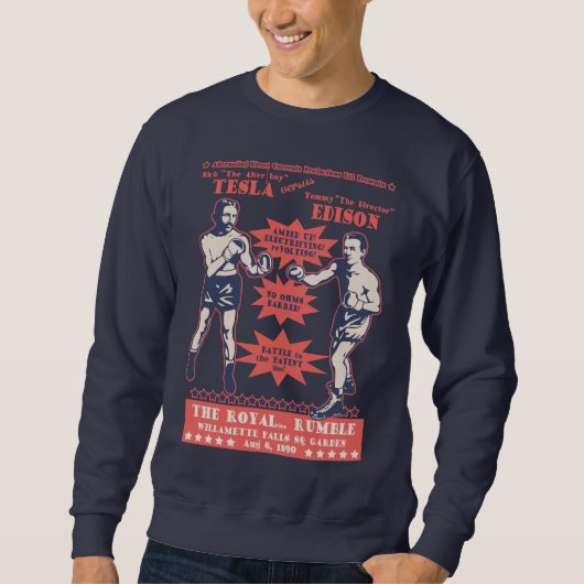 Tesla vs. Edison Sweatshirt (Vorderseite)
