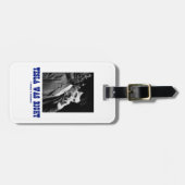 Tesla war recht (Nikola Tesla) Gepäckanhänger (Vorderseite horizontal)