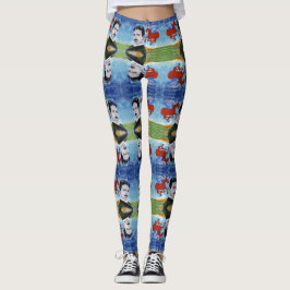 Tesla weiß leggings