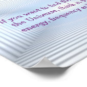 Tesla Zitat Energie Metaphysische Poster (Ecke)