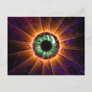 Teslas andere Fraktal-Kunst Postkarte