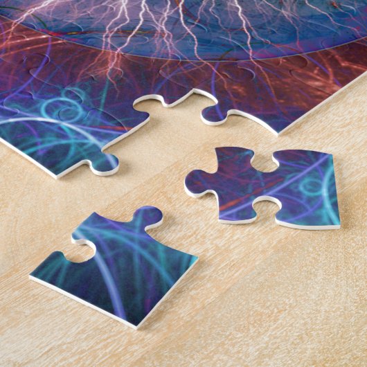 Teslas Augen-Fraktal Design Puzzle (Seite)