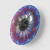 Teslas Augenwand Runde Wanduhr (Winkel)