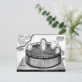 Teslas Ei auf der Postkarte der Columbia-Ausstellu (Stehend Vorderseite)