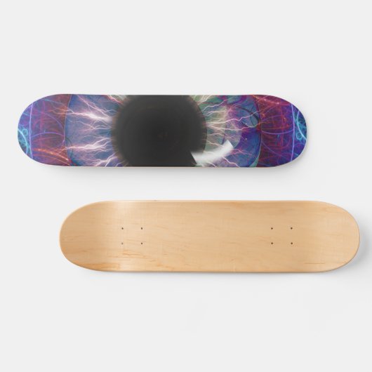 Tesla's Eye Skateboard Deck (Horizontal)