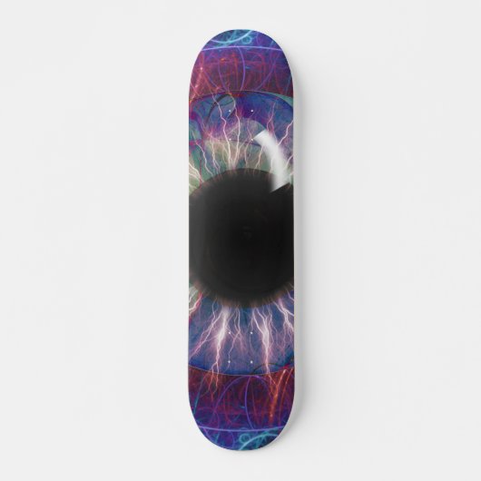 Tesla's Eye Skateboard Deck (Vorne)