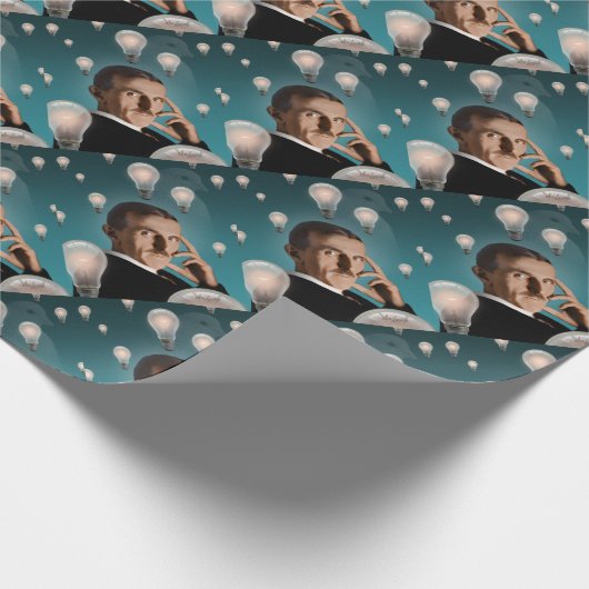 Teslas Traum Geschenkpapier (Ecke)