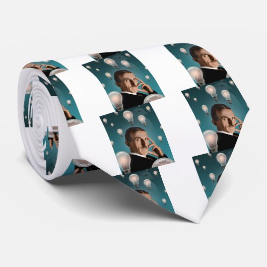 Teslas Traum Krawatte (Gerollt)