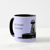 Teslas Wardenclyffe Turm-Tasse Tasse (Vorderseite Links)