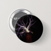Teslaspule mit Lichtbogen Button (Vorne & Hinten)