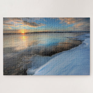 Teslin Lake nach einem aufklarenden Sturm, Yukon Puzzle