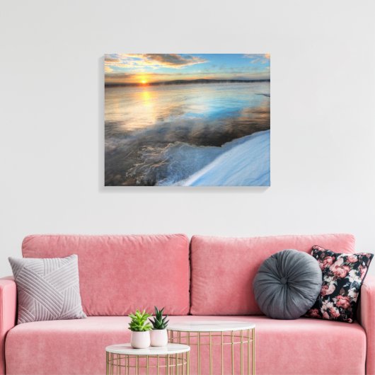 Teslin Lake Nach einem Sturm, Yukon Leinwanddruck (Insitu (Wohnzimmer))