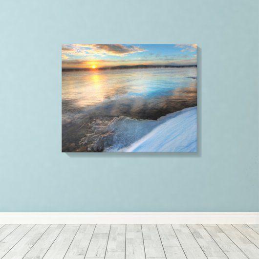 Teslin Lake Nach einem Sturm, Yukon Leinwanddruck (Insitu (Holzboden))