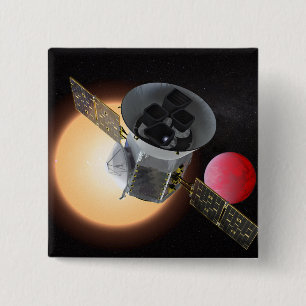 TESS Planet Hunter Raumfahrzeug Button