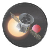 TESS Planet Hunter Spacecraft Eishockey Puck (Vorderseite)