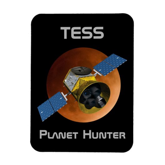 TESS Planet Hunter Spacecraft Magnet (Vertikal)