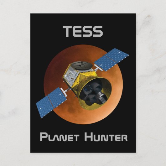 TESS Planet Hunter Spacecraft Postkarte (Vorderseite)