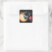 TESS Planet Hunter Spacecraft Quadratischer Aufkleber (Tasche)