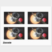 TESS Planet Hunter Spacecraft Rechteckiger Aufkleber (Blatt)