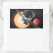 TESS Planet Hunter Spacecraft Rechteckiger Aufkleber (Tasche)