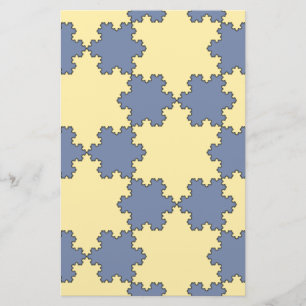 Tessellated Koch Snowflakes (Fraktal Muster) Briefpapier