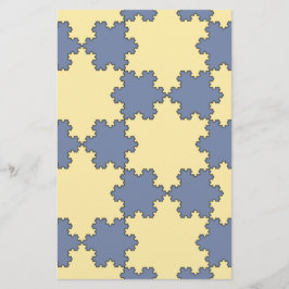 Tessellated Koch Snowflakes (Fraktal Muster) Briefpapier