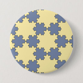 Tessellated Koch Snowflakes (Fraktal Muster) Button