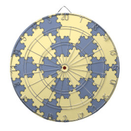 Tessellated Koch Snowflakes (Fraktal Muster) Dartscheibe