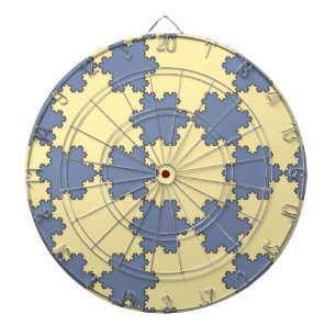 Tessellated Koch Snowflakes (Fraktal Muster) Dartscheibe