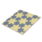 Tessellated Koch Snowflakes (Fraktal Muster) Fliese (Seite)