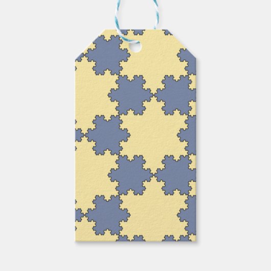 Tessellated Koch Snowflakes (Fraktal Muster) Geschenkanhänger (Vorderseite)
