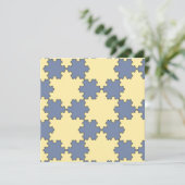 Tessellated Koch Snowflakes (Fraktal Muster) Karte (Stehend Vorderseite)