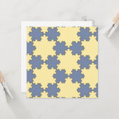Tessellated Koch Snowflakes (Fraktal Muster) Karte (Vorderseite/Rückseite Beispiel)