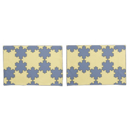 Tessellated Koch Snowflakes (Fraktal Muster) Kissenbezug