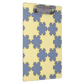 Tessellated Koch Snowflakes (Fraktal Muster) Klemmbrett (Rechts)