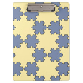 Tessellated Koch Snowflakes (Fraktal Muster) Klemmbrett
