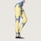 Tessellated Koch Snowflakes (Fraktal Muster) Leggings (Rechts)