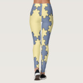 Tessellated Koch Snowflakes (Fraktal Muster) Leggings (Rückseite)