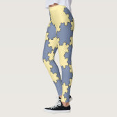 Tessellated Koch Snowflakes (Fraktal Muster) Leggings (Links)