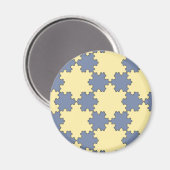 Tessellated Koch Snowflakes (Fraktal Muster) Magnet (Vorderseite/Rückseite)