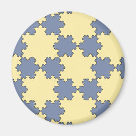 Tessellated Koch Snowflakes (Fraktal Muster) Magnet