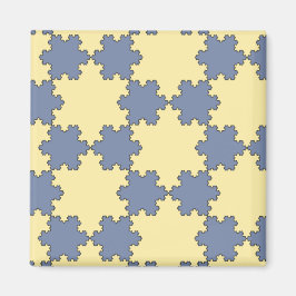 Tessellated Koch Snowflakes (Fraktal Muster) Magnet
