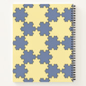 Tessellated Koch Snowflakes (Fraktal Muster) Notizblock (Rückseite)