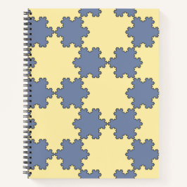 Tessellated Koch Snowflakes (Fraktal Muster) Notizblock