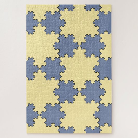 Tessellated Koch Snowflakes (Fraktal Muster) Puzzle (Vertikal)