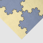 Tessellated Koch Snowflakes (Fraktal Muster) Seidenpapier (Ausschnitt)