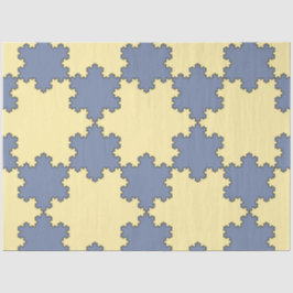 Tessellated Koch Snowflakes (Fraktal Muster) Seidenpapier