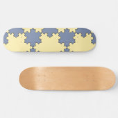 Tessellated Koch Snowflakes (Fraktal Muster) Skateboard (Horizontal)